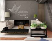 Science art Galileo Galilei inspirational quote vinyl wall decal