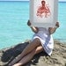 Vintage style A3 plus sized Poster Wall Art -Red  octopus no.10 - sea life print