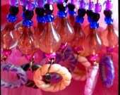DANCING HOOPS EARRINGS by La Polena Bohemian Gypsy Bollywood bellydance jewelry