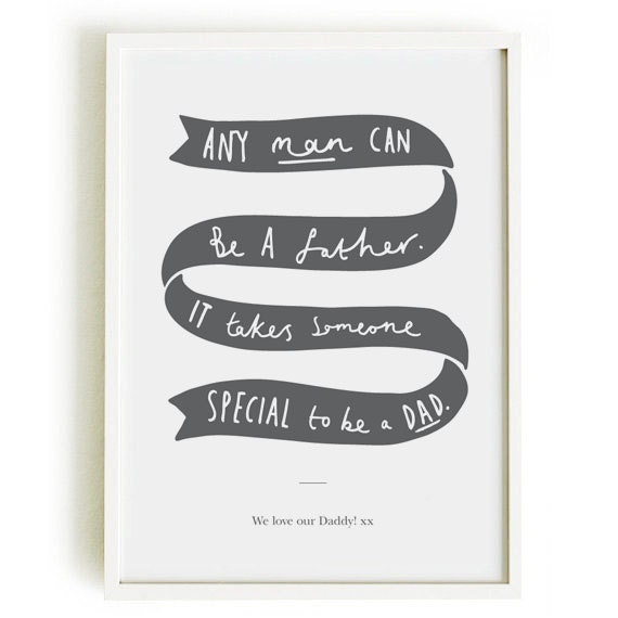 Father's Day Personalised A4 Print