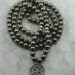 Tree of Wisdom Mala Necklace - Pyrite Beads and Pewter Tree of Life Guru, Buddhist Prayer Beads, 108 Mala Beads