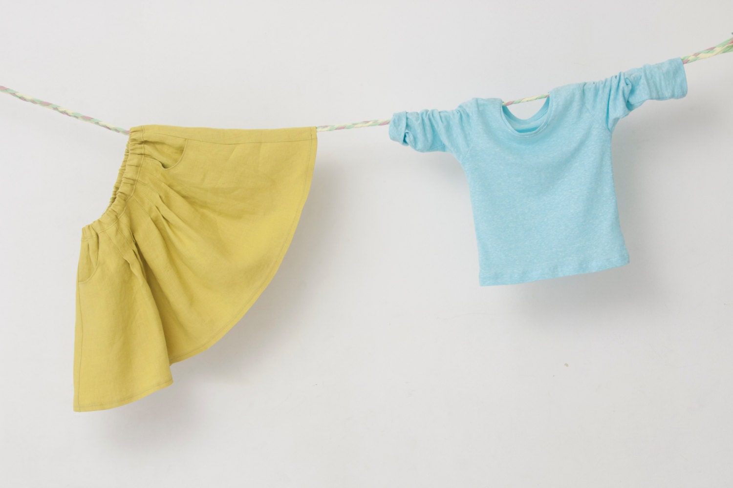 Girls top light blue top kids clothes