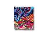 3D Hand Hooked Art, Wall Hanging, Fiber Art, Rug Hooking, Hooked Rug, Home Office Decor, Textured Art, Textiles - "Mystic's Sky 2"