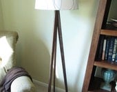 Floor Lamp - Tripod - Black Walnut