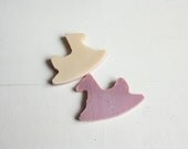 Baby Shower Favor Sample // Birthday Party Favor Little Horse Toy Shaped mini soap // Christening Favor Soap in organza or tulle pouch.