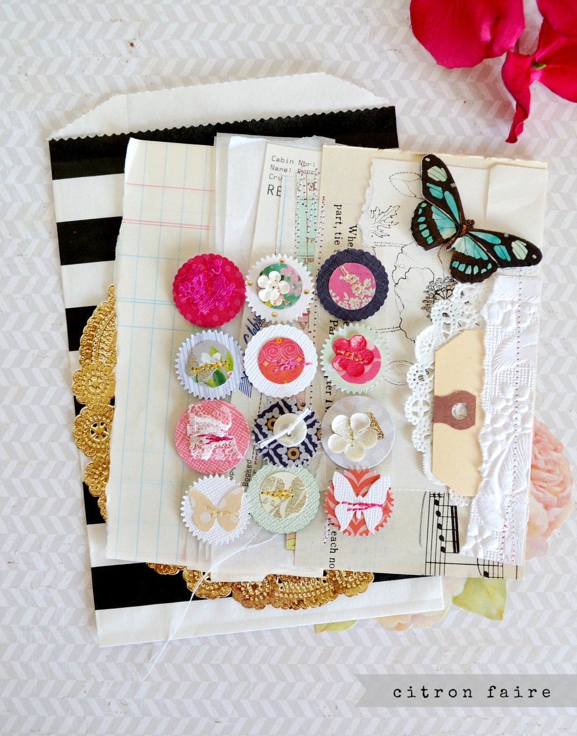 Summer Love, Paper Sticker Embellishments, 12
