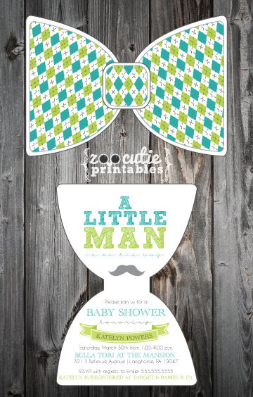 DIY Bow Tie Invitations Il_570xn