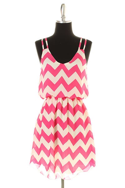 Cute Chevron Summer Dress