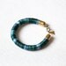 Rope Bracelet - thread wrapped bracelet - dyed bangle