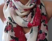 Mother's Day gift Circle Scarf  Infinity Scarf  Tube scarf... It made with good quality CHIFFON fabric