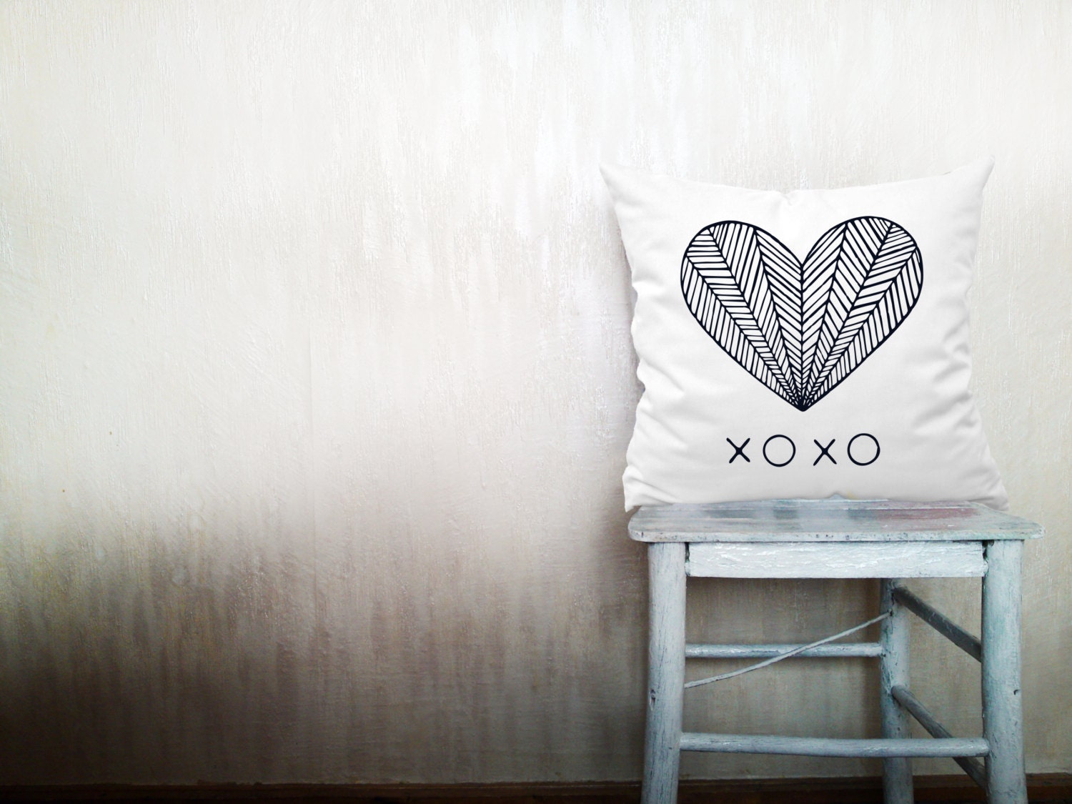 Heart pillow decorative throw pillow love pillow cover white cotton toss xoxo pillow case rustic wedding set 18x18 inches ohtteam