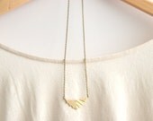 Gold Geometric Necklace //  Chevron Necklace // Tribal Necklace // Bridesmaid Gifts // Rustic Wedding // Vintage Wedding