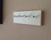Jewelry Holder necklace bracelet key shabby chic