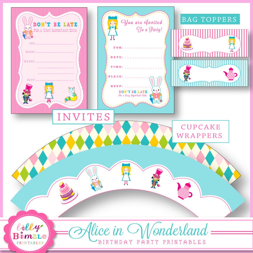 DIY Printable Woodland Party Kit forest animals by LillyBimble