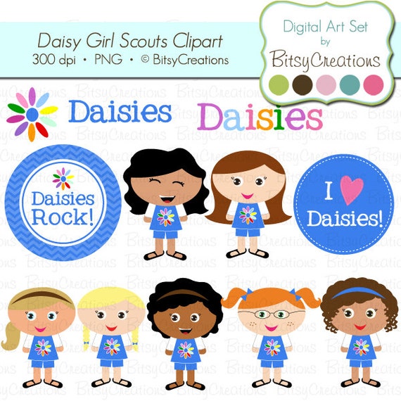 free girl scout clip art daisy - photo #8