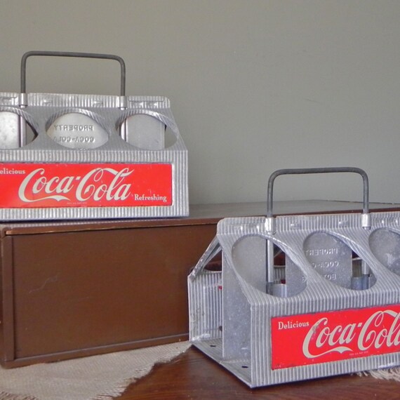 Vintage coca cola coke aluminum carriers circa by jollytimeone