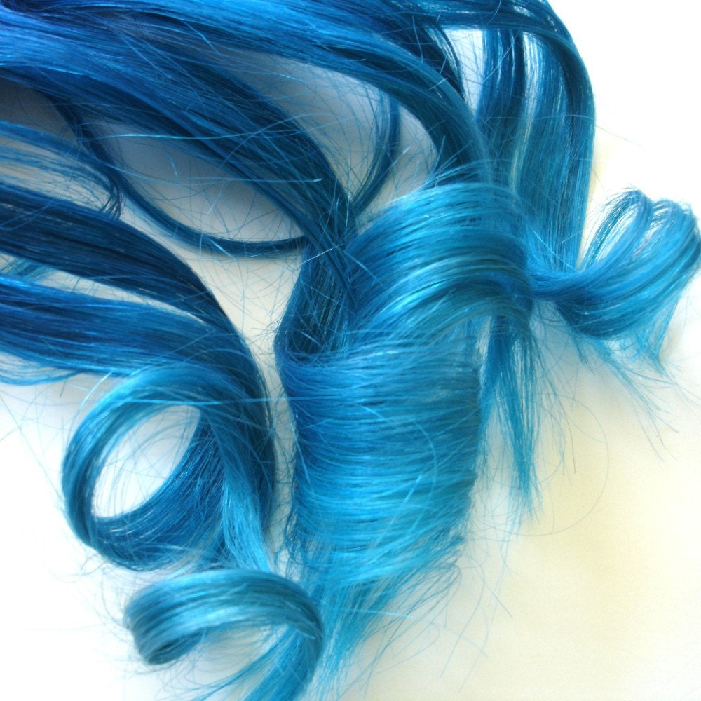 blue hair extensions human hair