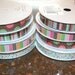 24 yards of American Crafts grosgrain pink and brown ribbon dots stripes 8 spools