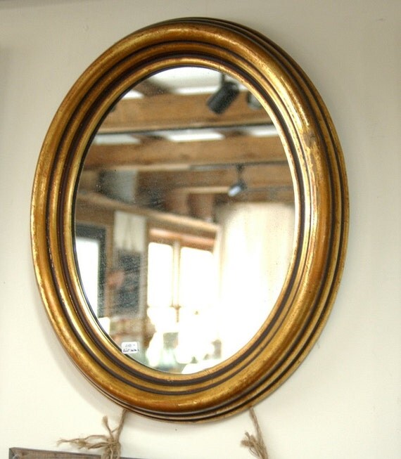 Antique Gilt Gold Leaf Wall Mirror Lead by CountryAnthropology