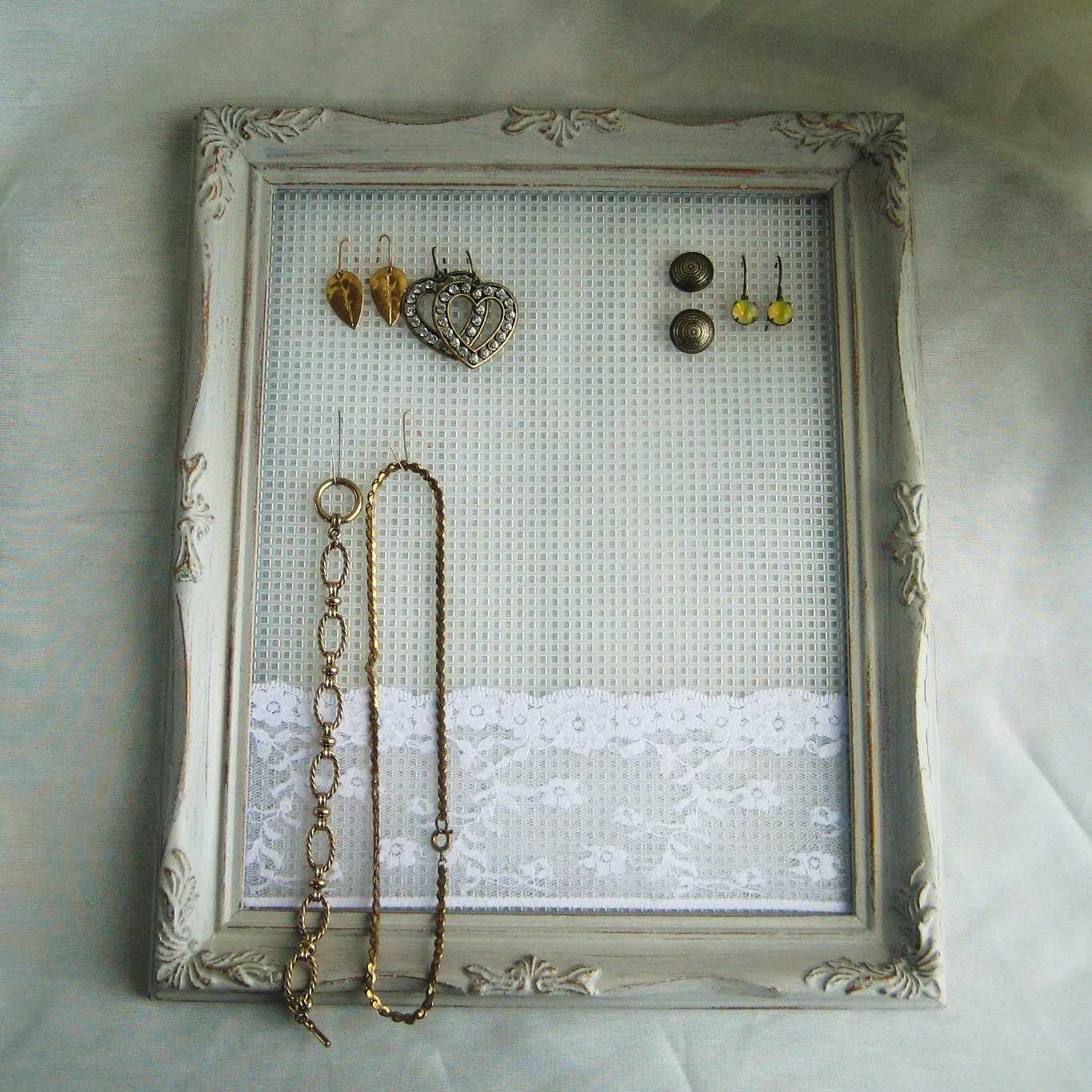 earring holder jewelry display organizer shabby by joyousworld earring holder jewelry display organizer shabby by joyousworld