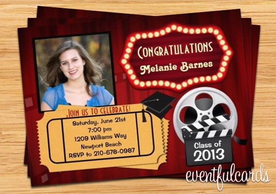 Class of 2013 Theater Graduation Invitation Il_570xn