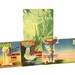 1930s Yellowstone Postcards, Songbook, Summer Vacation, Old Faithful