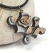 Puzzle Jewelry Urban Chic Industrial Scrap Pendant Faux Metal Clockwork
