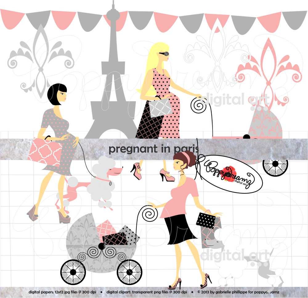 paris baby shower clipart - photo #19