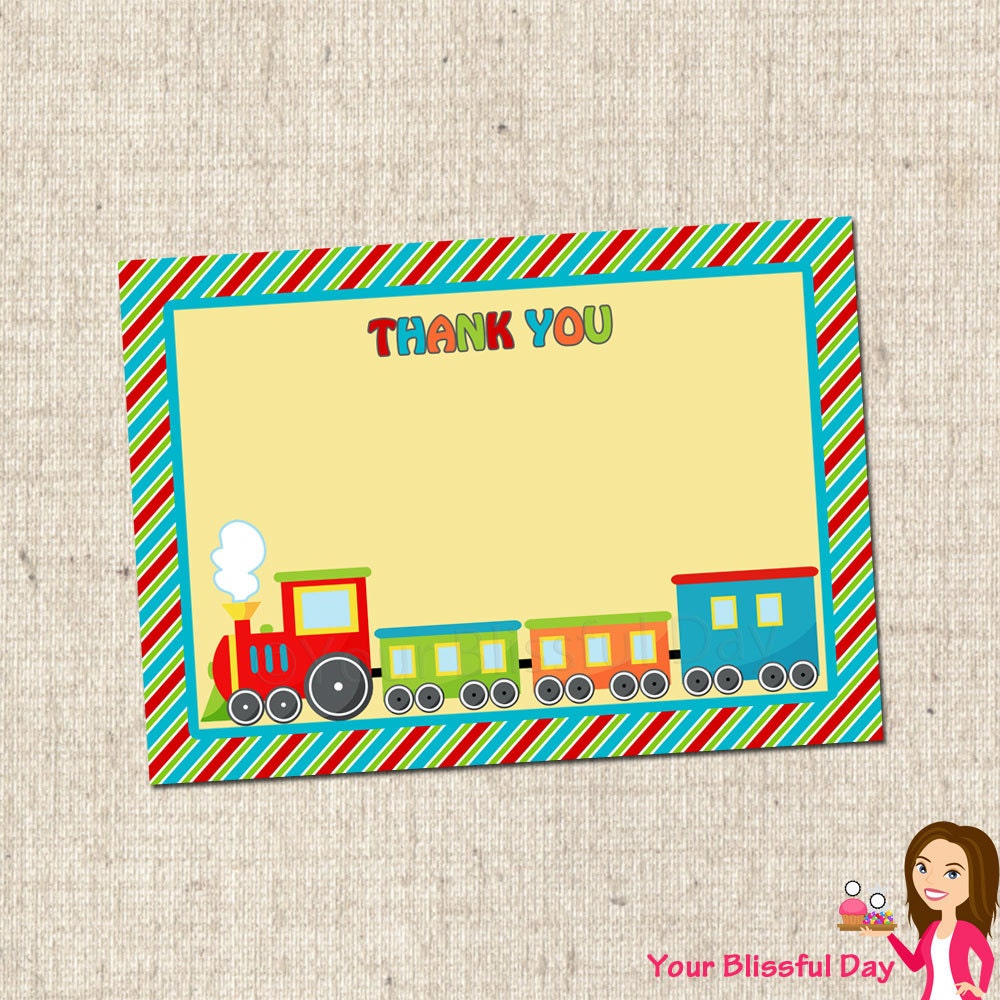 PRINTABLE Birthday Express Thank You Cards Il_570xn