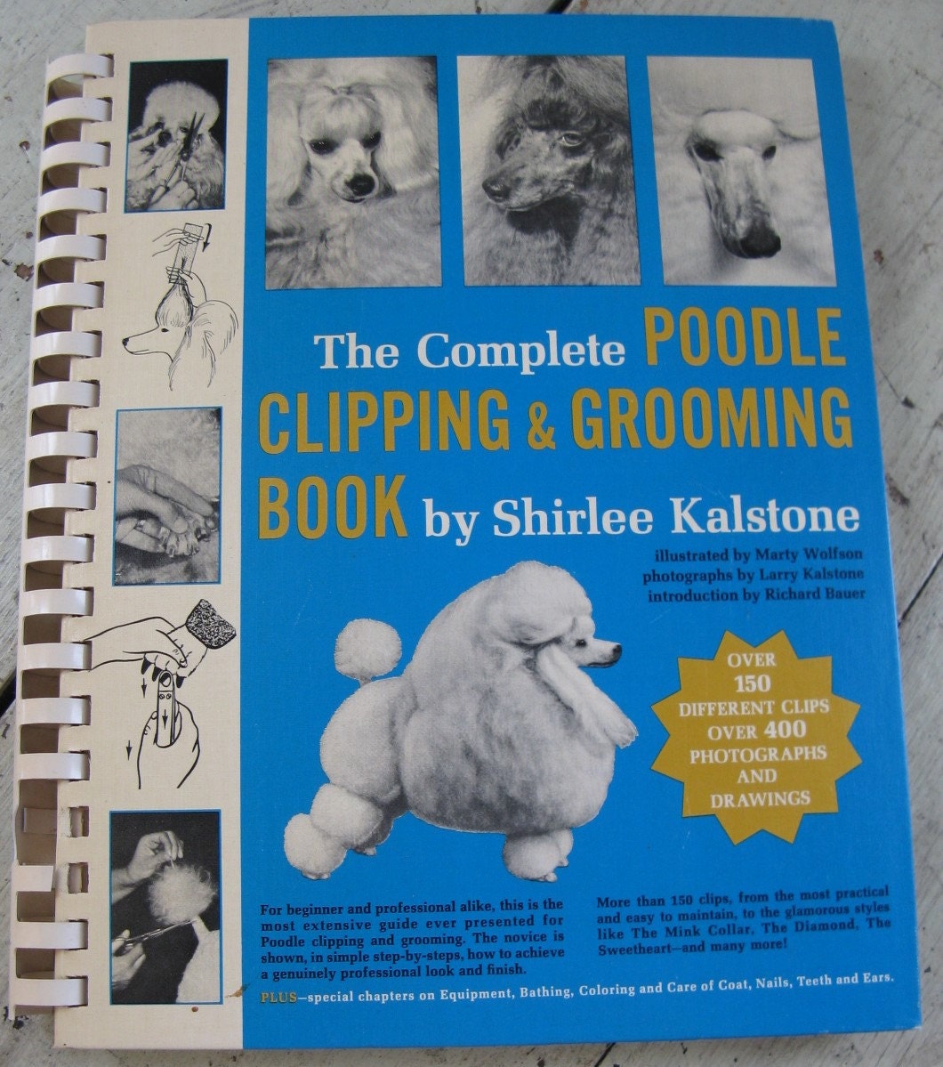 vintage poodle grooming book instructional dog by rivertownvintage