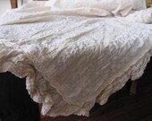 Neutral organic cotton top sheet - summer spread - Crib bedding  throw - Buldan fabric - nurdanceyiz