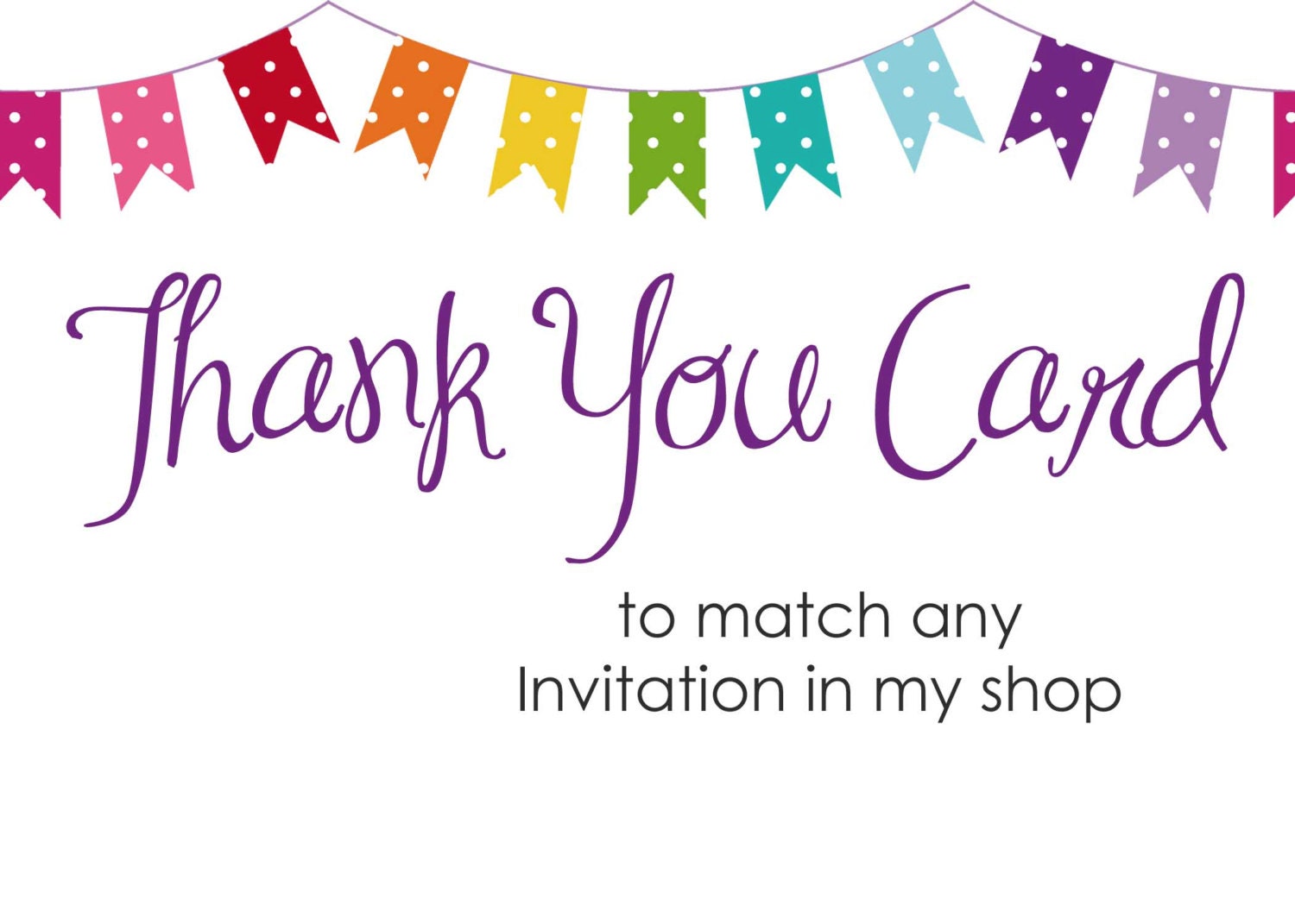 Matching Thank You Card (Digital File) Il_570xn