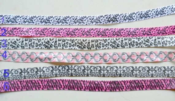 5/8" Fold over elastic - Printed 6 styles Il_570xn