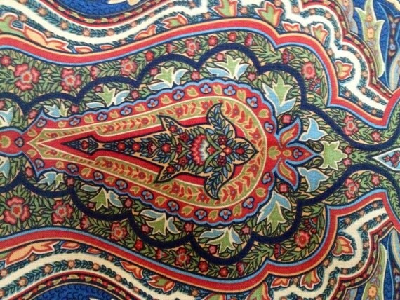 Ralph Lauren paisley fabric by WatercressGreen on Etsy