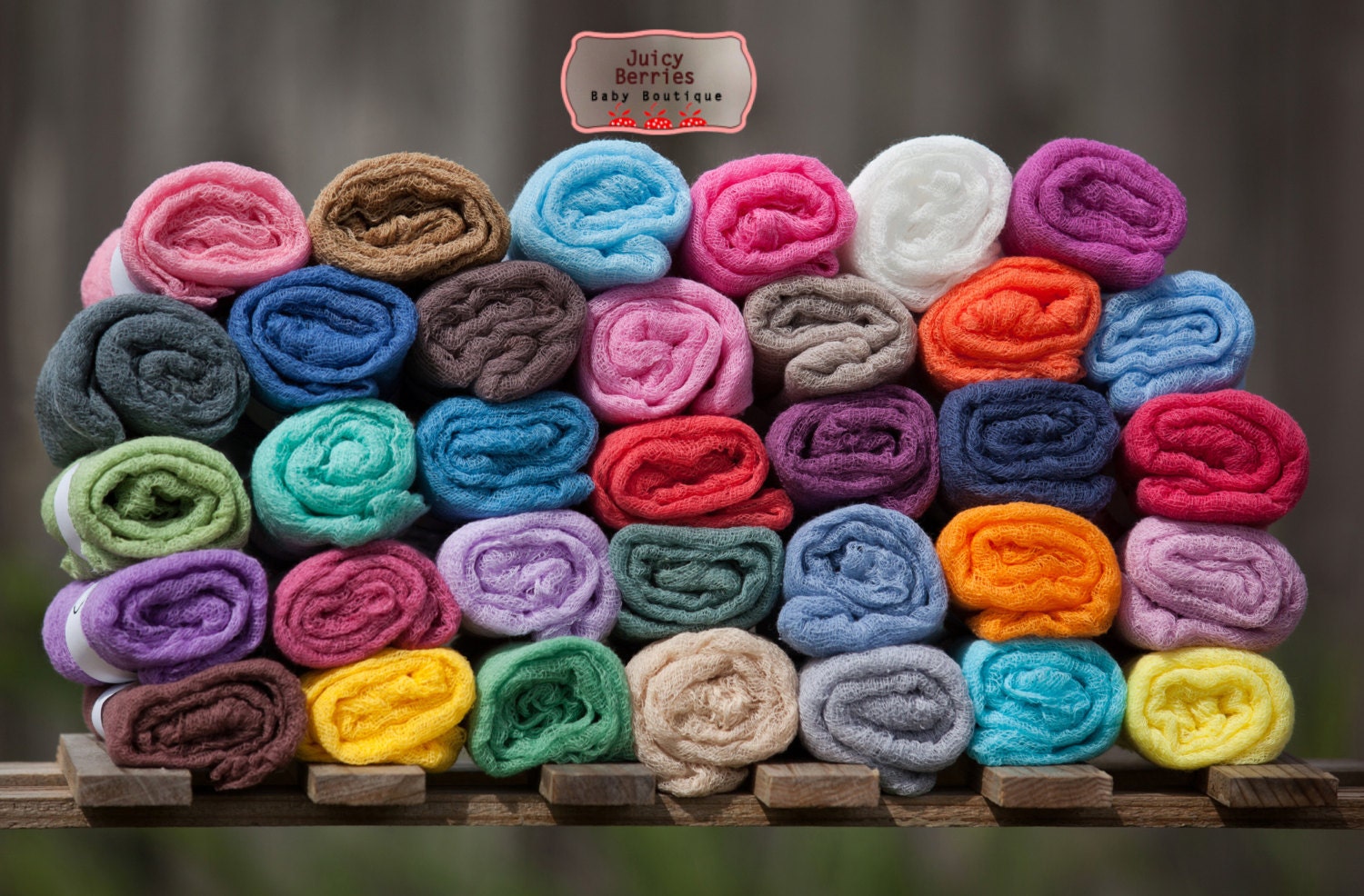 34 Colors - Pick 5 Colors Of Cheesecloth, Cheesecloth Wraps, Photo Prop, Newborn Photography, Newborn Wrap - JuicyBerries