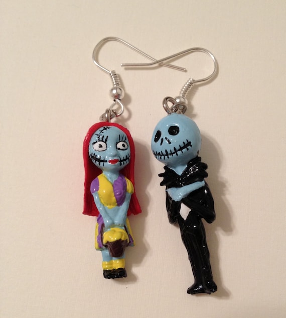 Nightmare Before Christmas Earrings by CheshireCrafter on Etsy