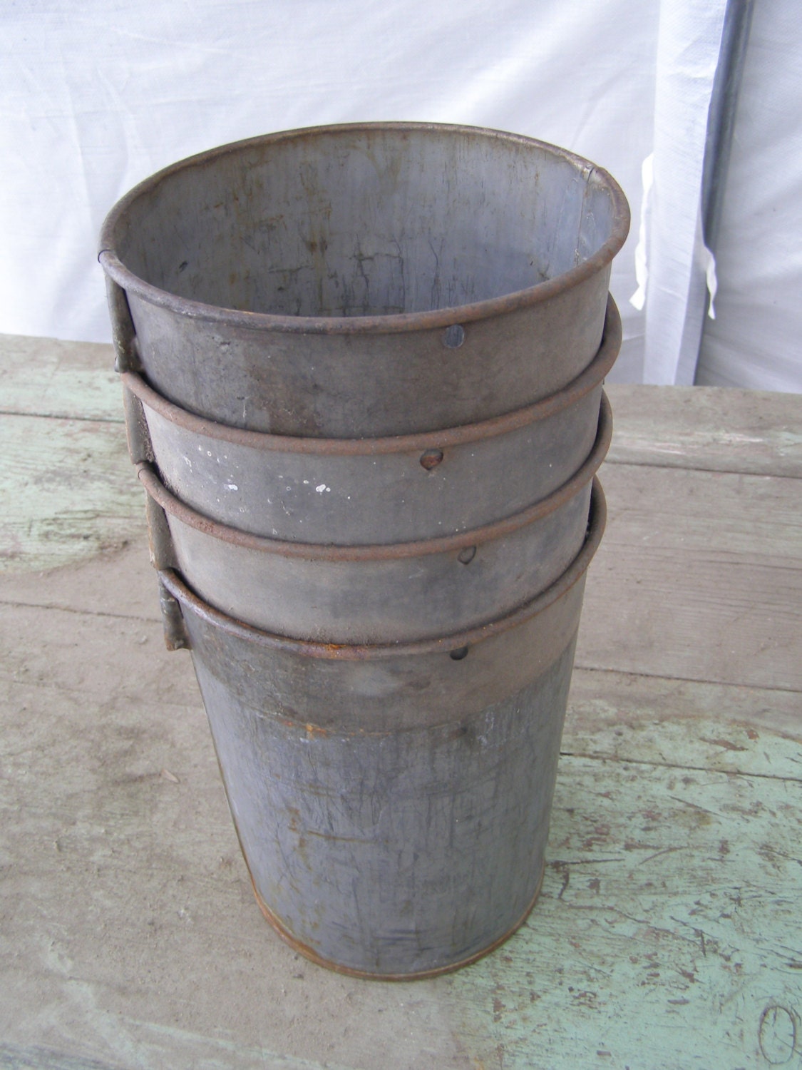 Items similar to RESERVED KIM 17 Vintage Sap Bucket Maple Syrup Garden