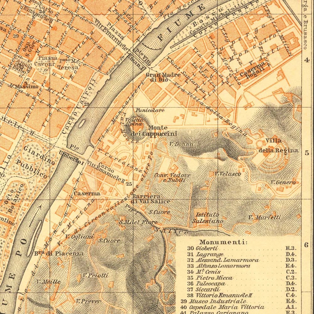 Urban plan Turin Torino Italy