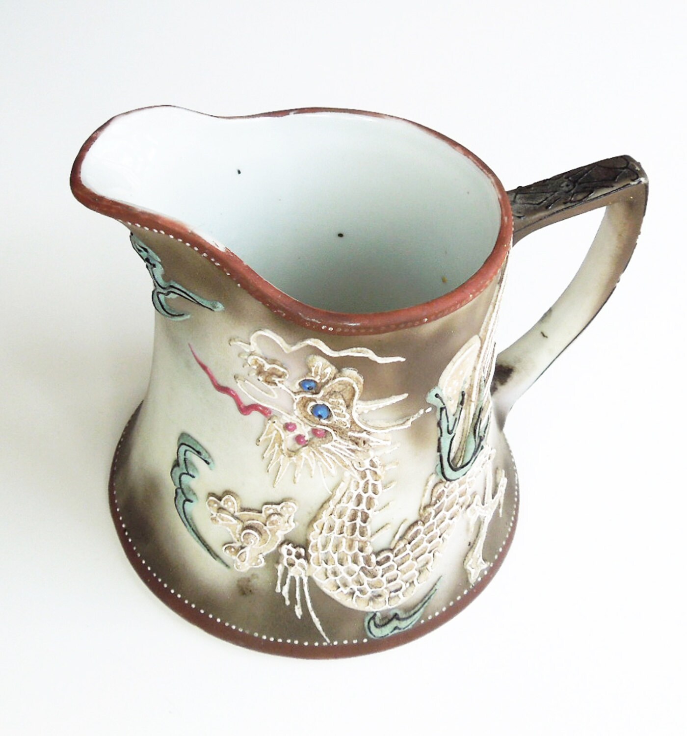 Items similar to Vintage moriage dragonware creamer pitcher Made in