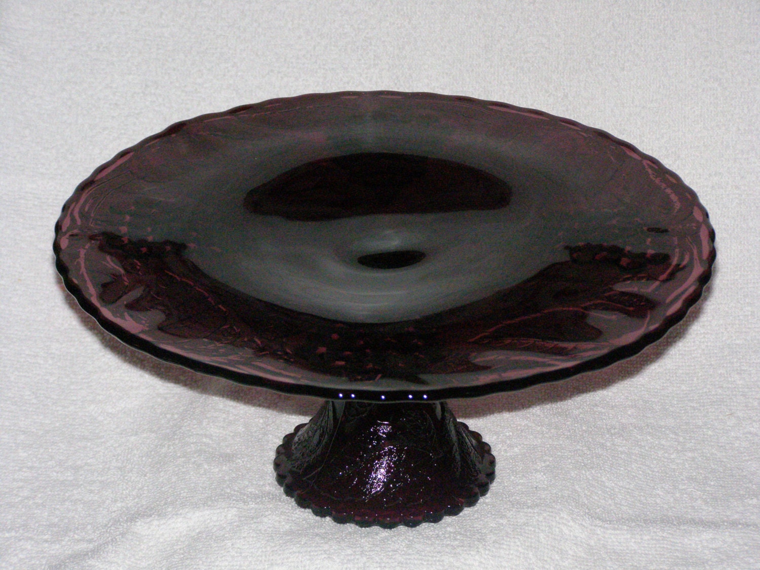 Vintage Rare Deep Purple Amethyst Depression Glass By Parkie2