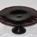 Vintage Rare Deep Purple Amethyst Depression Glass Pedestal Cake Plate