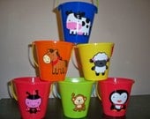 FARM ANIMAL theme BIRTHDAY party favor pails (price is for one pail) Il_170x135