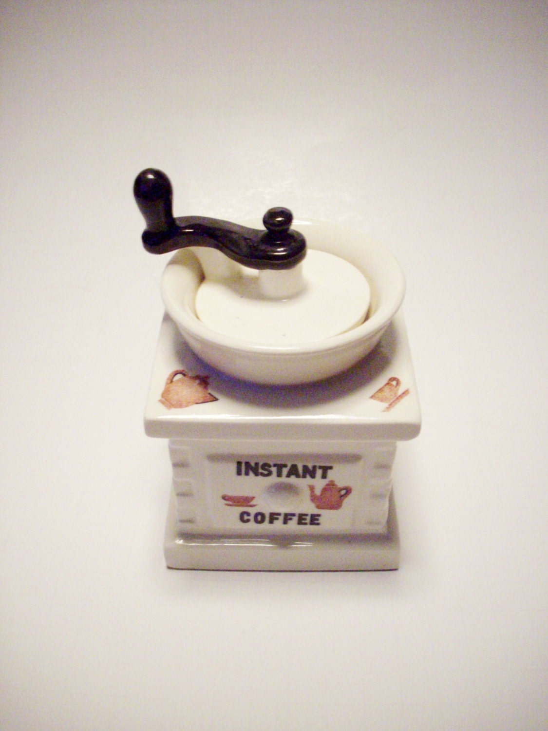Vintage Coffee Canister Ceramic Instant Coffee by NanNasThings