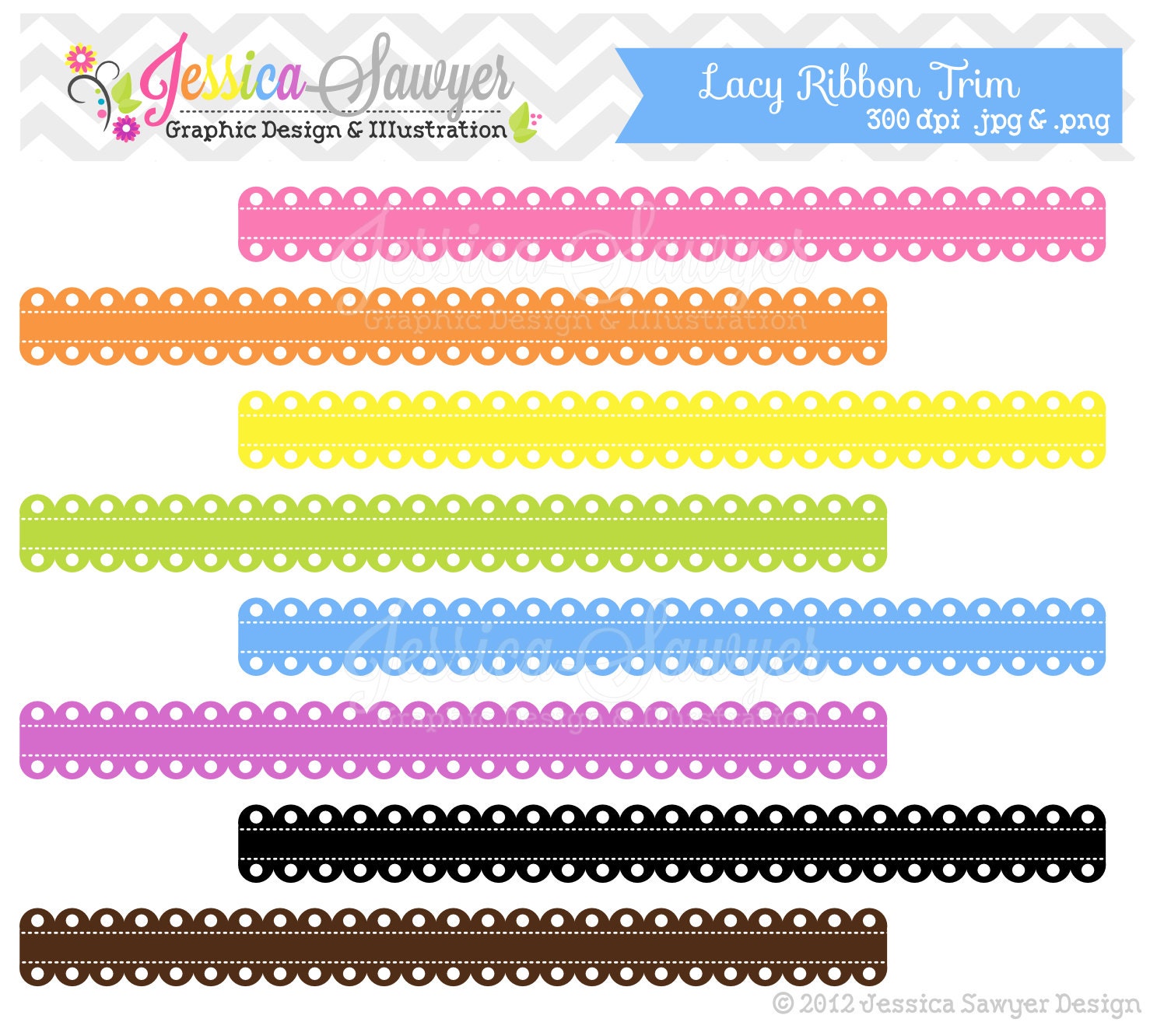 INSTANT DOWNLOAD, ribbon border, lace trim, digital lace, scalloped border, for commercial use, invites, etsy shop, graphic design Il_570xn