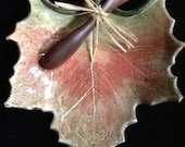Fall Leaf Plate with Walnut Spreader - btlw