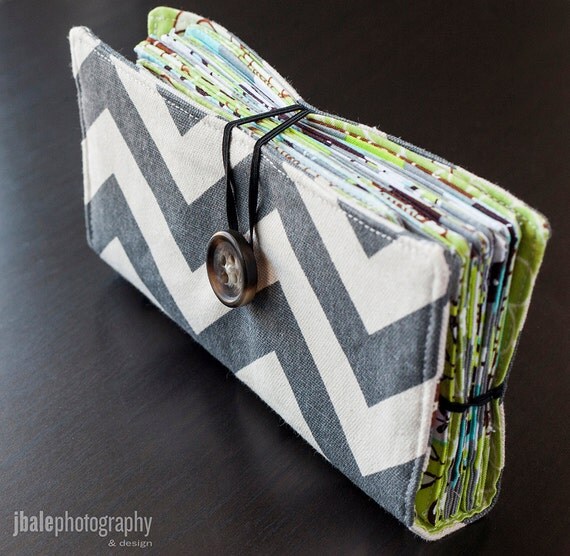 Gray Chevron Cash Envelope Wallet Dave Ramsey Budget by ZoeyKate