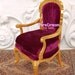 1/6 Furniture Victorian Living Room Loveseat Couch Sofa for Barbie Fashion Royalty Pullip Dolls SL0054