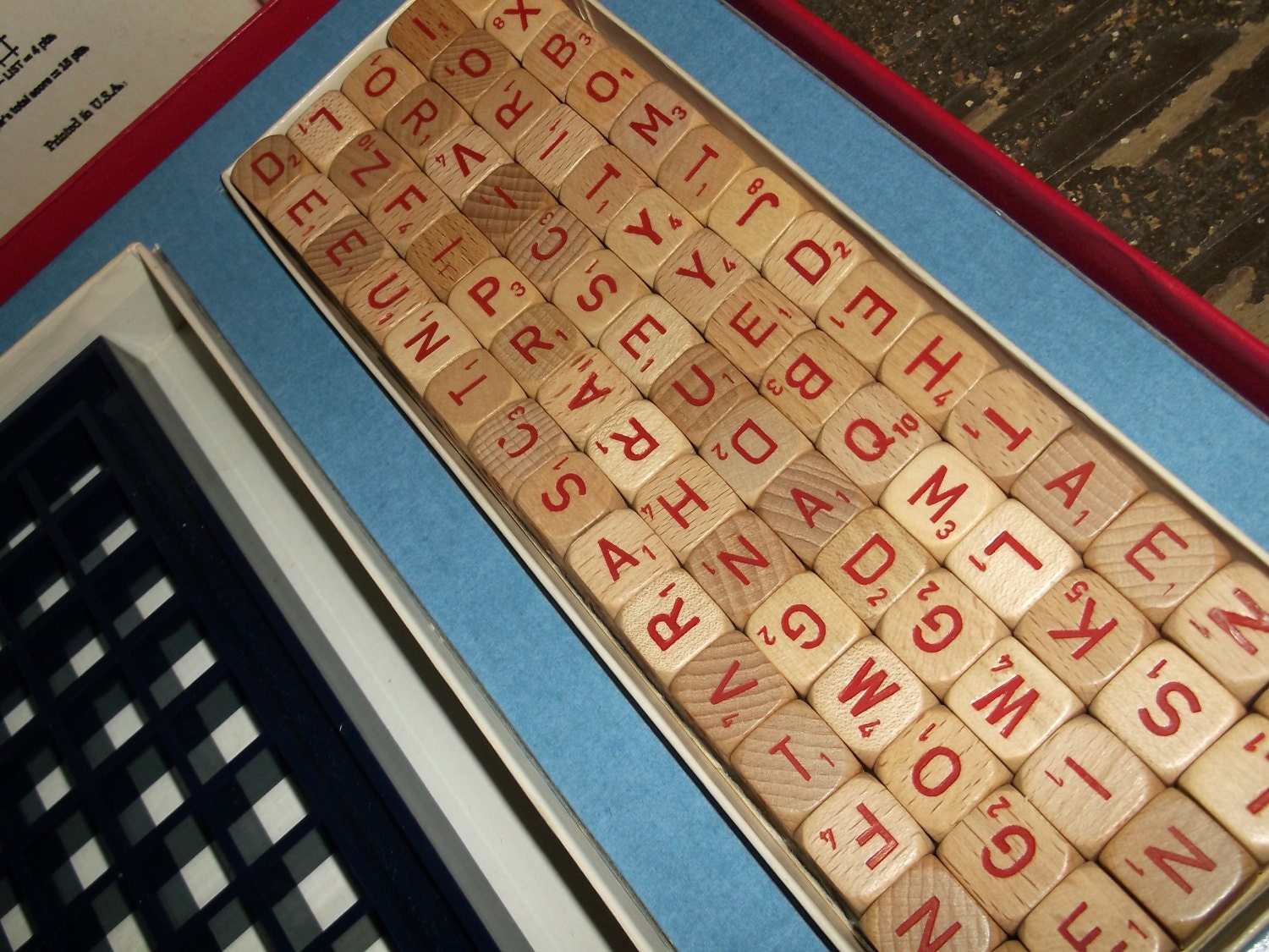 Items similar to 1970 Scrabble RSVP Game-3D Tiles on Etsy