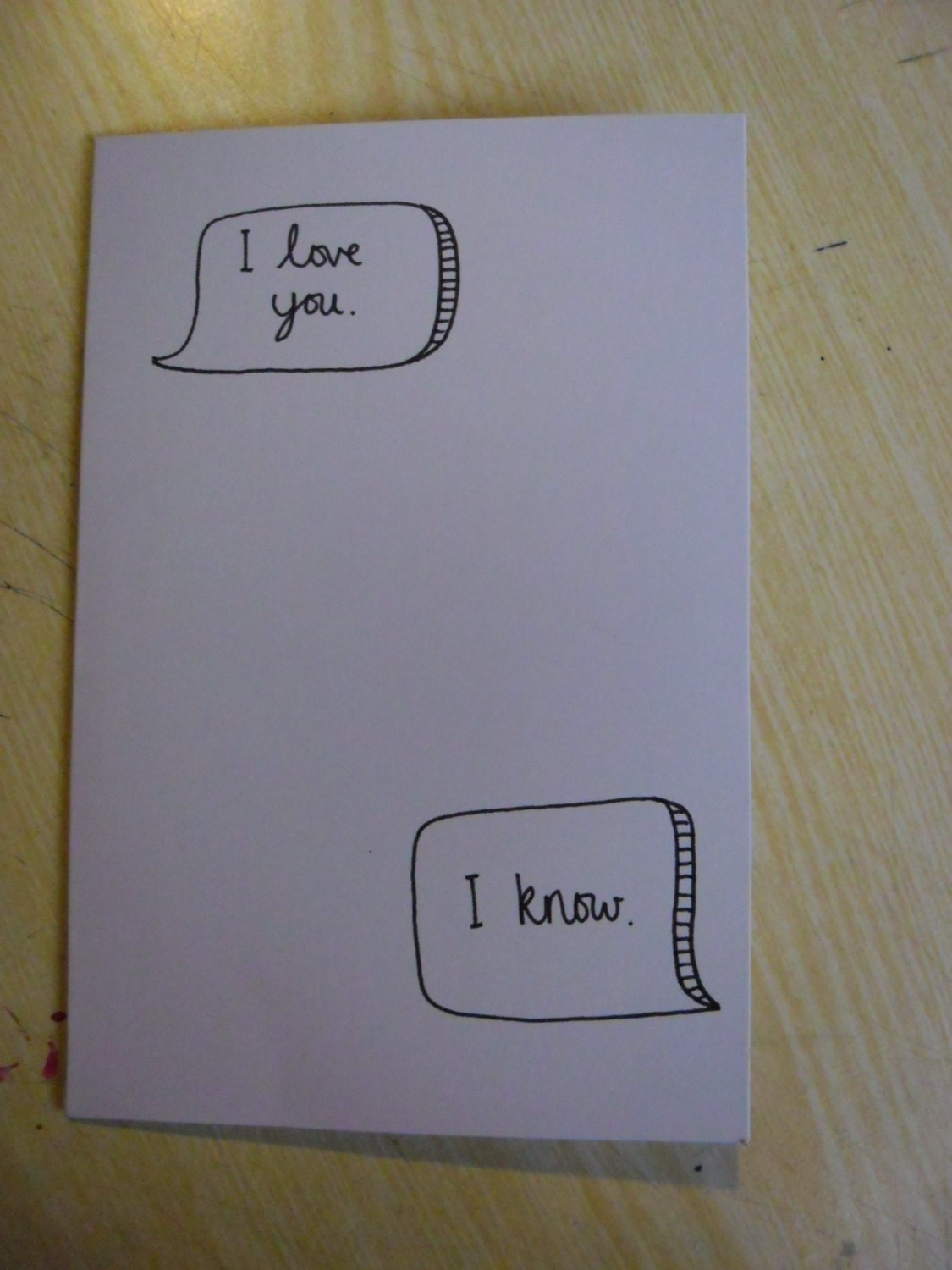 love you, i know, star wars quote love, valentines hand made ...