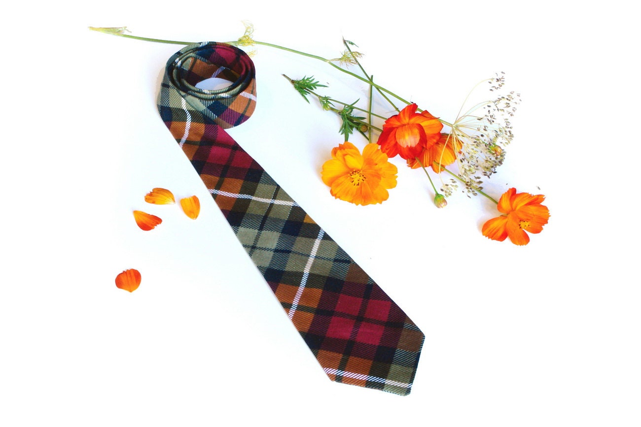 Tie for Boys. Plaid. Red Plaid. Baby tie, gingham tie, little boy, Ready to Ship